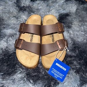 Birkenstock Chocolate Brown Double-Strap Sandals